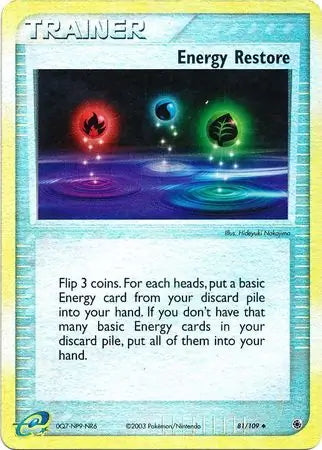 EX Ruby&Sapphire Energy Restore #81/109 reverse holo