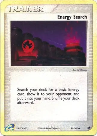 EX Ruby&Sapphire Energy Search #90/109 reverse holo