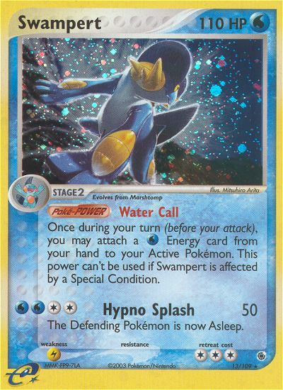 EX Ruby&Sapphire Holo Swampert #13/109