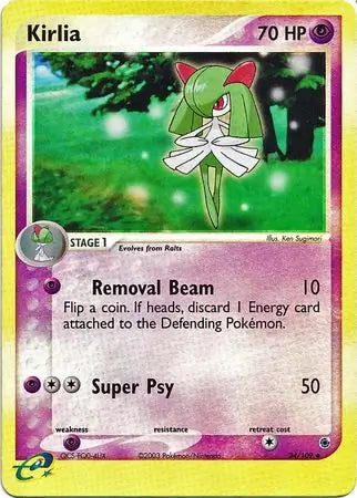 EX Ruby&Sapphire Kirlia #34/109 reverse holo