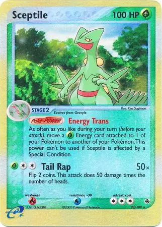 EX Ruby&Sapphire Sceptile #20/109 reverse holo
