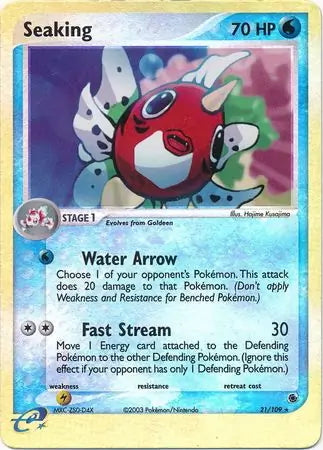 EX Ruby&Sapphire Seaking #21/109 reverse holo