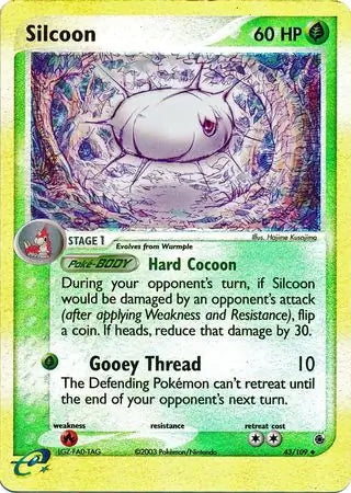 EX Ruby&Sapphire Silcoon #43/109 reverse holo