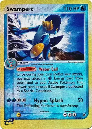EX Ruby&Sapphire Swampert #13/109 reverse holo