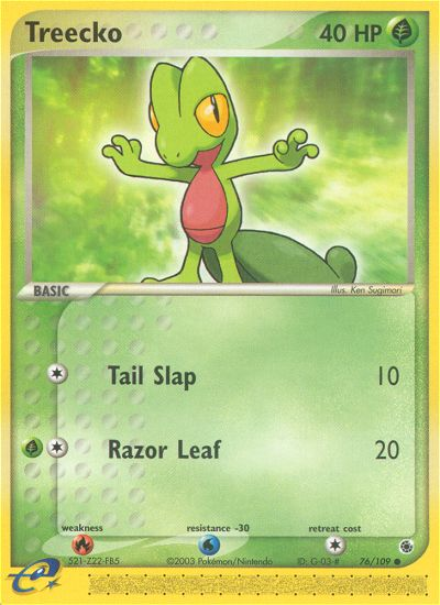 EX Ruby&Sapphire Treecko #76/109