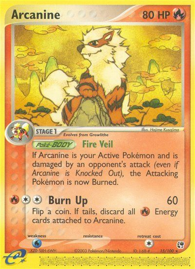EX Sandstorm Arcanine #15/100