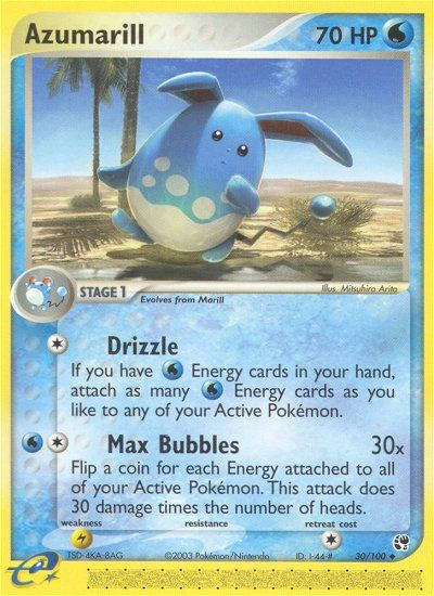 EX Sandstorm Azumarill #30/100