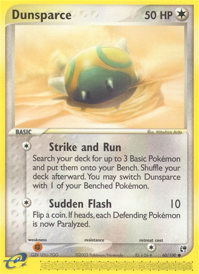 EX Sandstorm Dunsparce #60/100