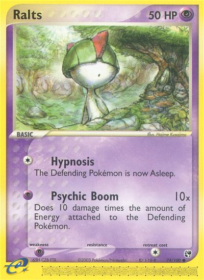 EX Sandstorm Ralts #74/100