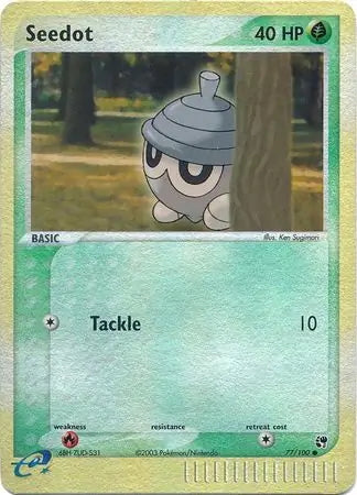 EX Sandstorm Seedot #77/100 reverse holo
