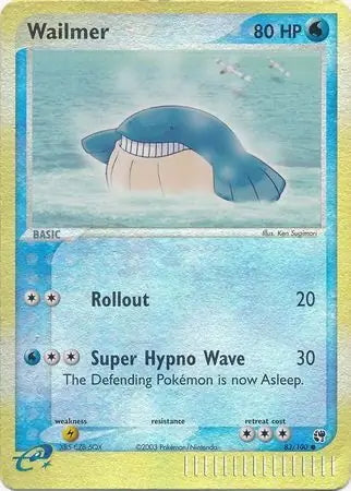 EX Sandstorm Wailmer #83/100 reverse holo