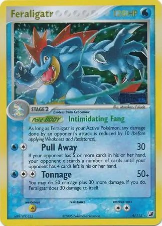 EX Unseen Forces Feraligatr #4/115 reverse holo