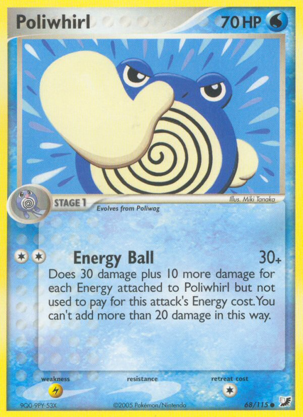 EX Unseen Forces Poliwhirl #68/115