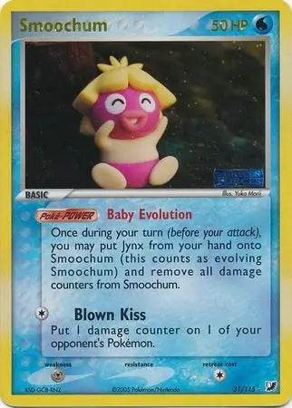 EX Unseen Forces Smoochum #31/115 reverse holo
