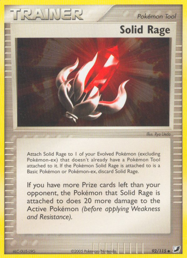 EX Unseen Forces Solid Rage #92/115