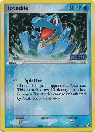 EX Unseen Forces Totodile #78/115 reverse holo