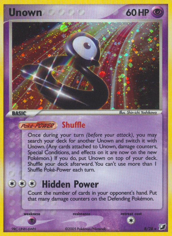 EX Unseen Forces Unown B/28