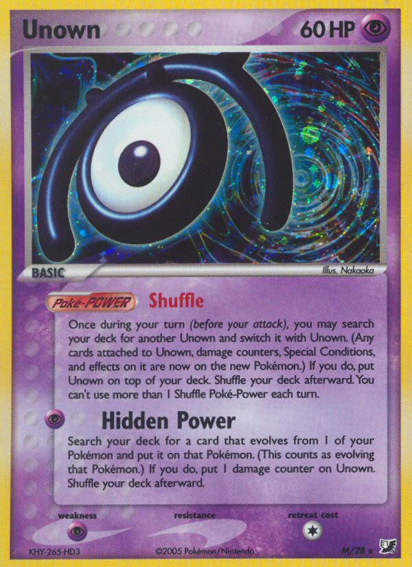 EX Unseen Forces Unown M/28