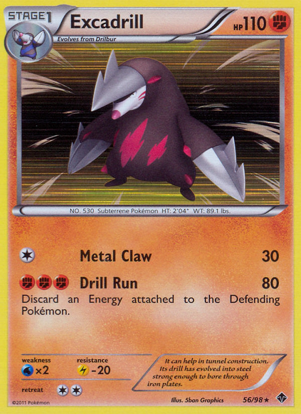 Emerging Powers Holo Excadrill #56/98