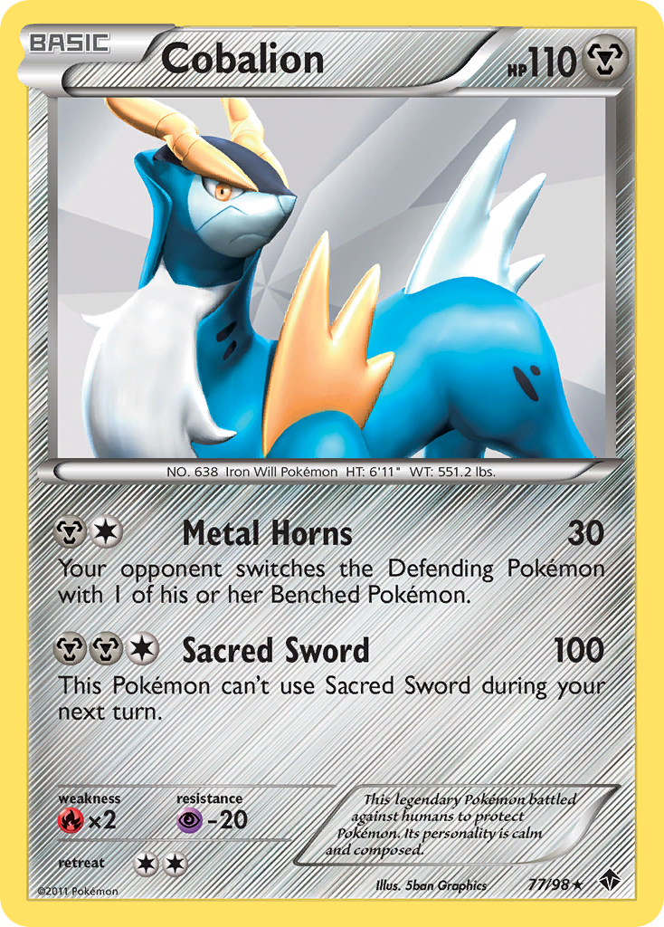 Emerging Powers Non - Holo Cobalion #77/98