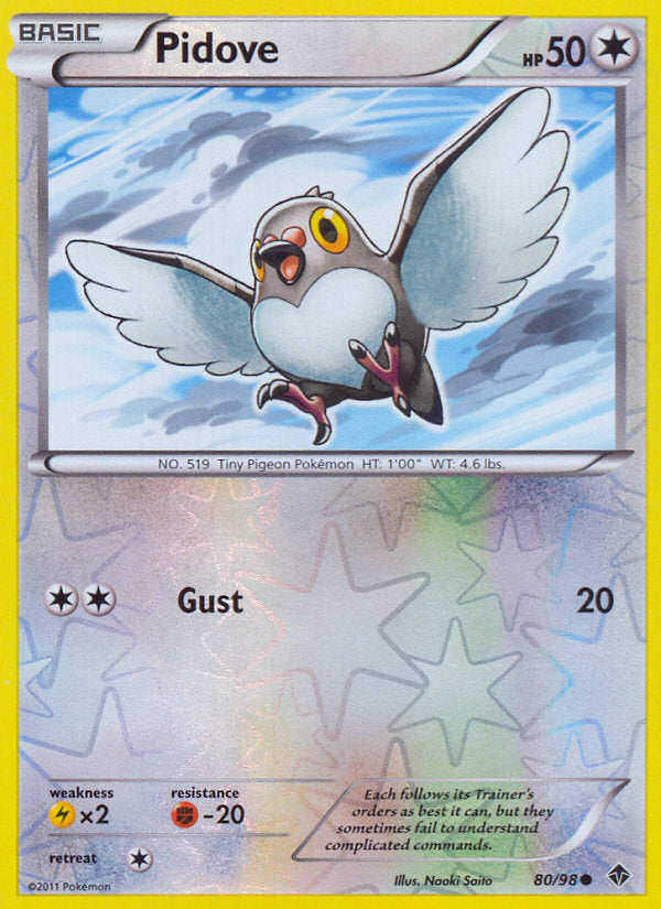 Emerging Powers Pidove #80/98 reverse holo