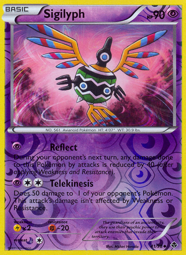 Emerging Powers Sigilyph #41/98 reverse holo