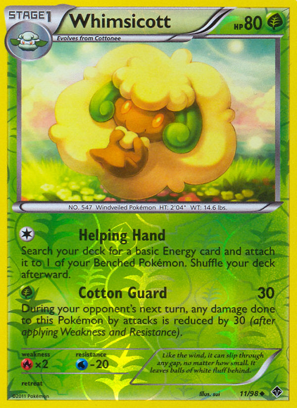 Emerging Powers Whimsicott #11/98 reverse holo