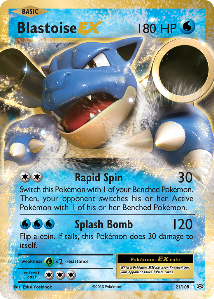 Evolutions Blastoise EX #21/108