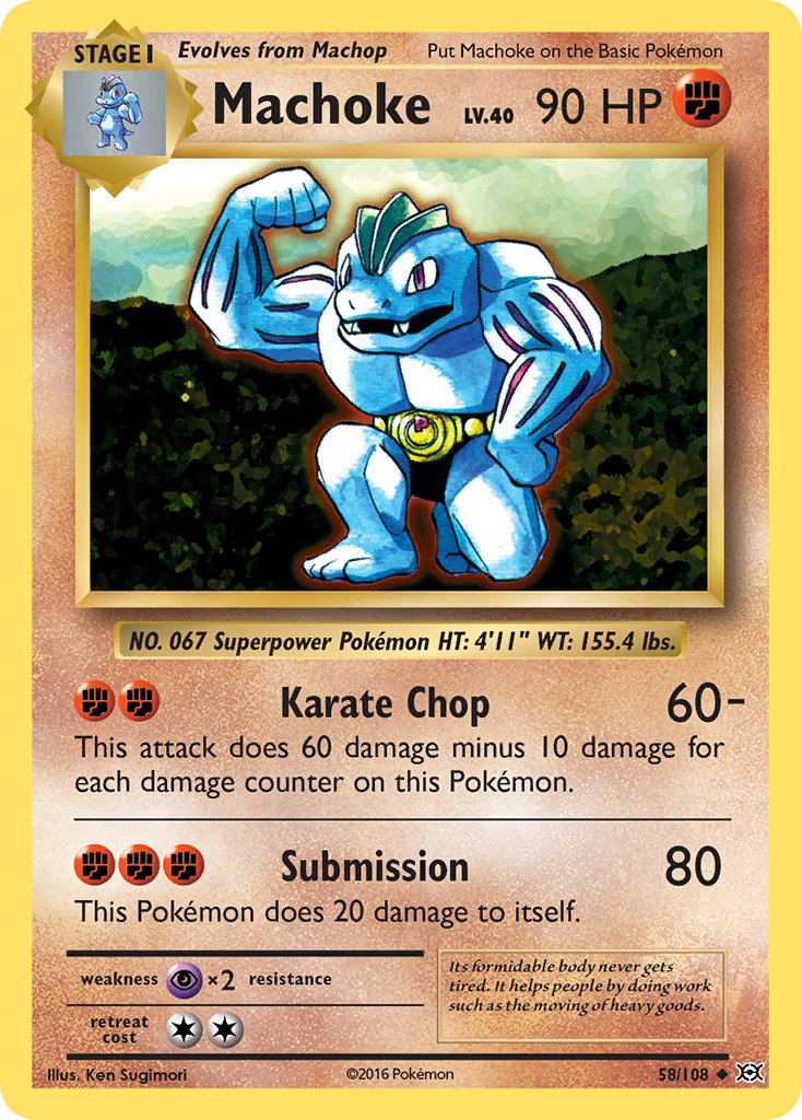 Evolutions Machoke #58/108