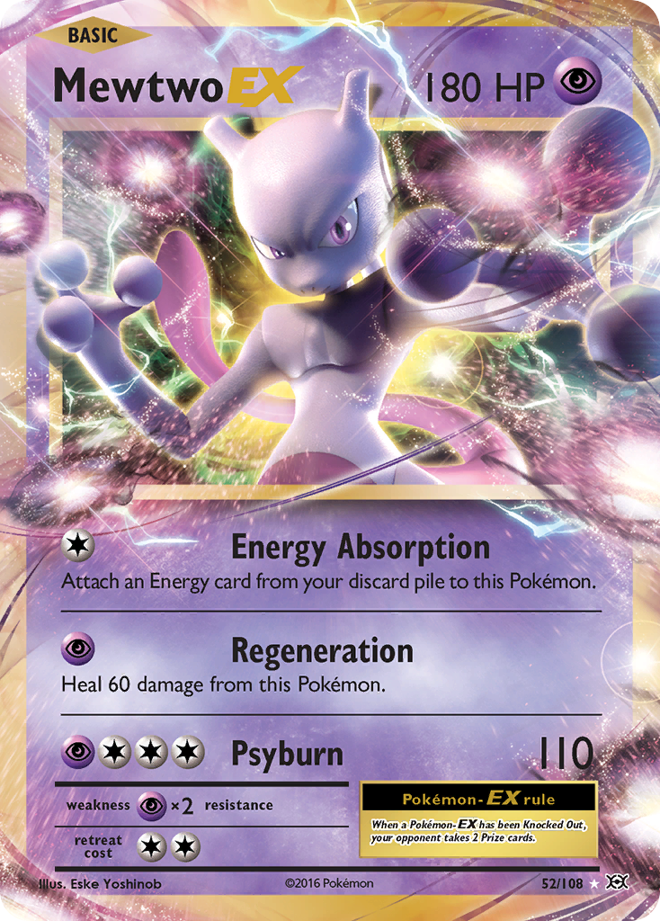 Evolutions Mewtwo EX #52/108