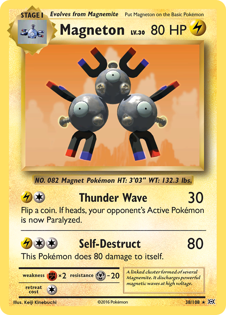 Evolutions Non - Holo Magneton #38/108