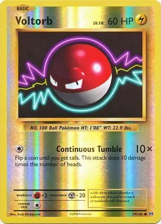 Evolutions Voltorb #39/108 reverse holo