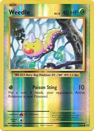 Evolutions Weedle #5/108 reverse holo