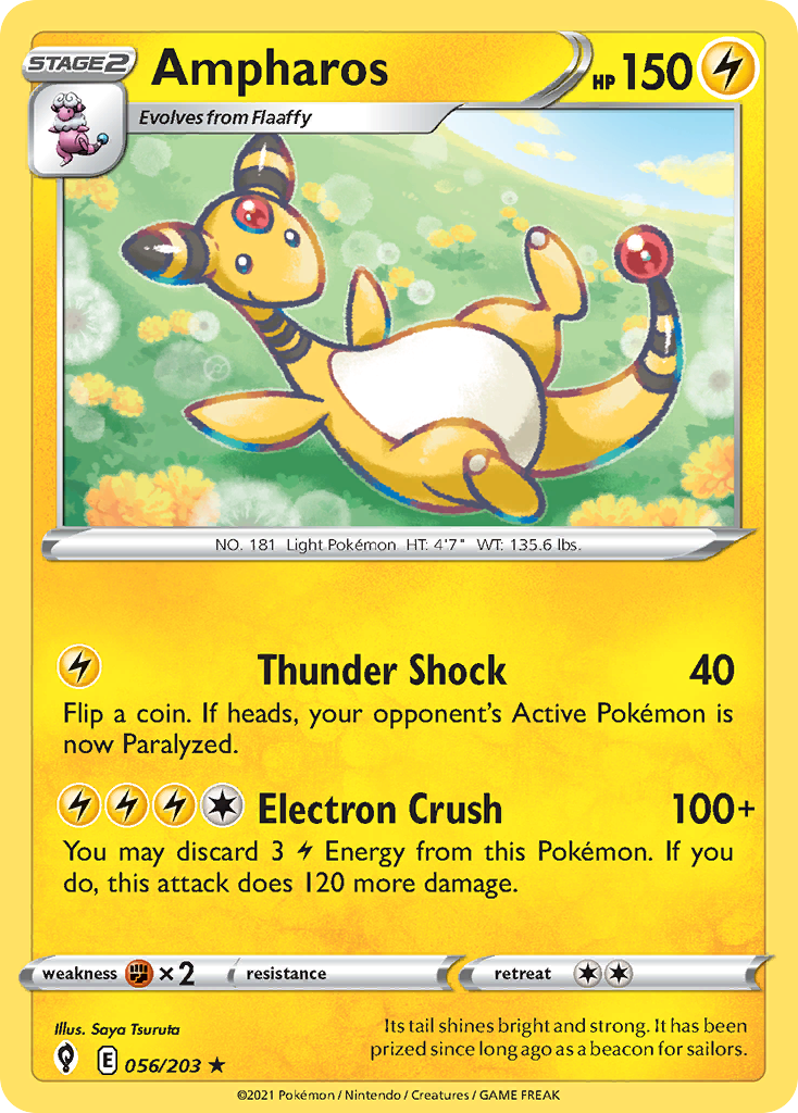 Evolving Skies Ampharos #56/203