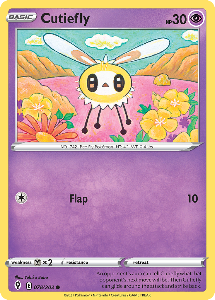 Evolving Skies Cutiefly #78/203