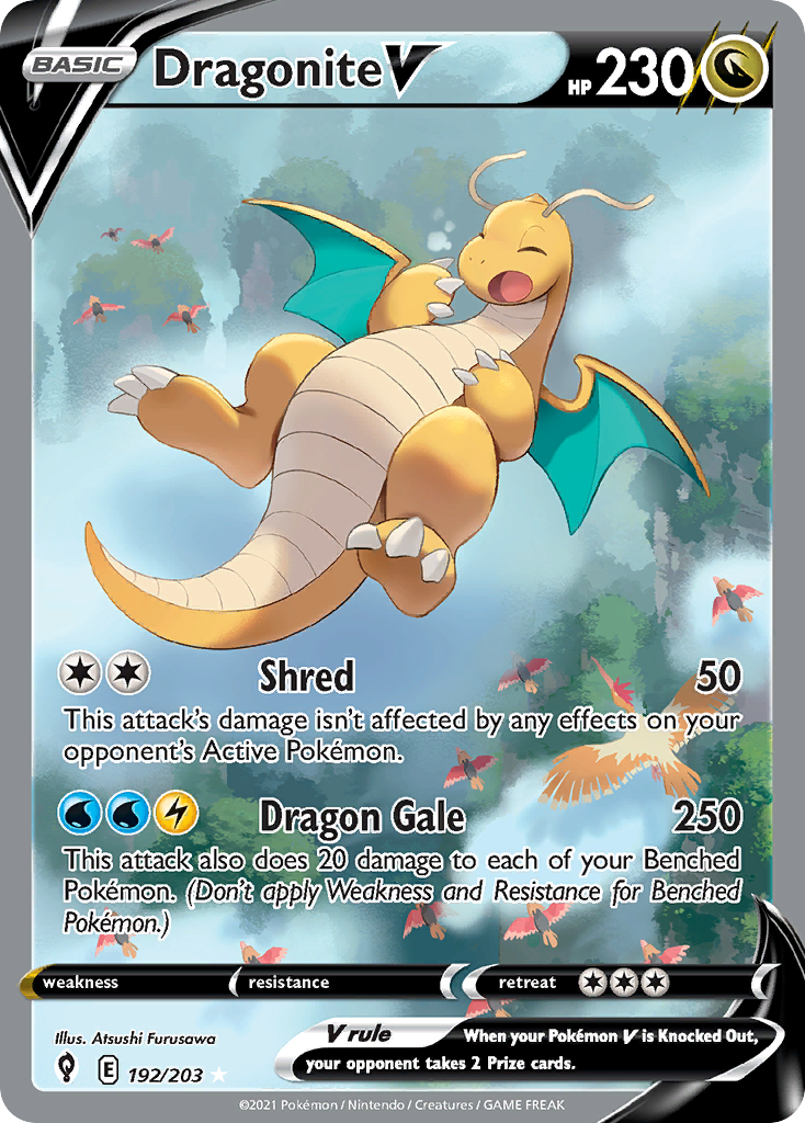 Dragonite V Full Art uit Evolving Skies