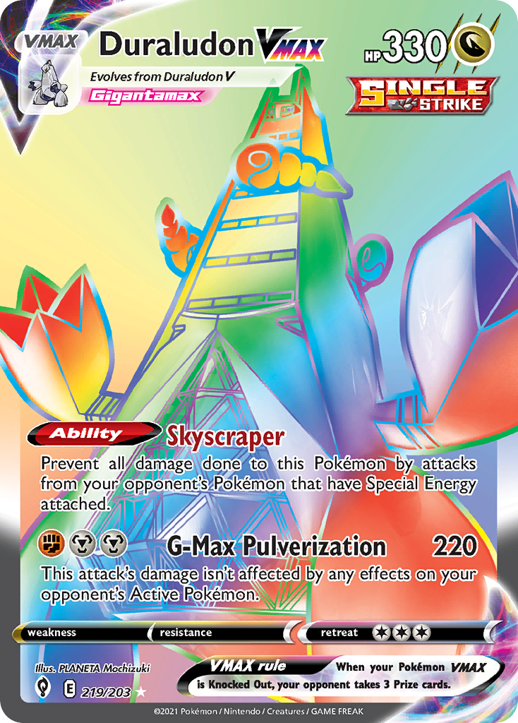 Evolving Skies Duraludon VMAX #219/203