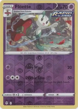 Evolving Skies Floette #72/203 reverse holo