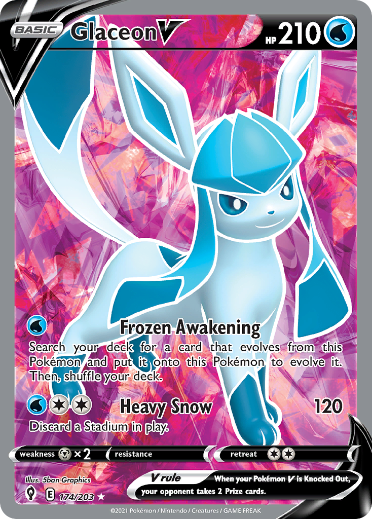 Evolving Skies Glaceon V #174/203
