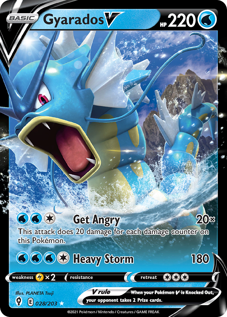 Evolving Skies Gyarados V #28/203