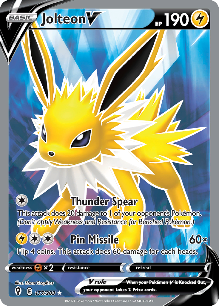 Evolving Skies Jolteon V #177/203