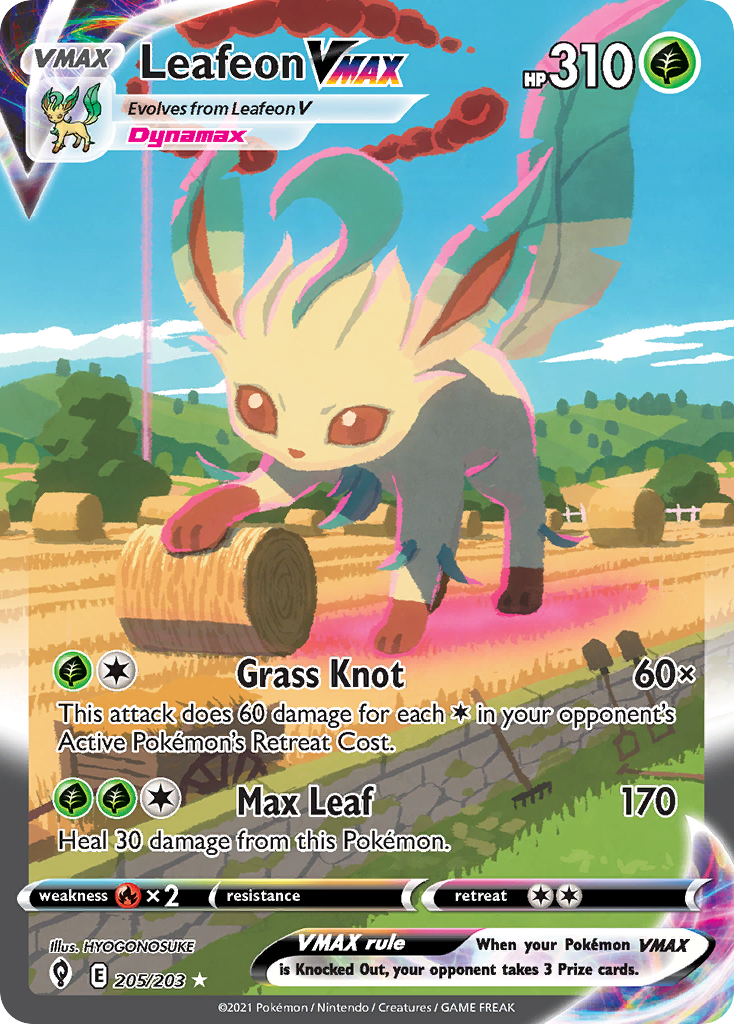 Evolving Skies Leafeon VMAX #205/203