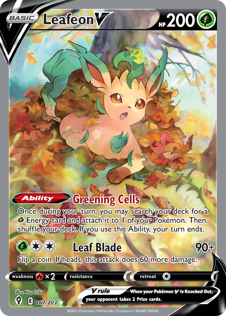 Evolving Skies Leafeon V #167/203