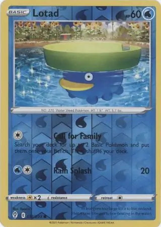 Evolving Skies Lotad #32/203 reverse holo