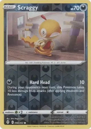 Evolving Skies Scraggy #98/203 reverse holo