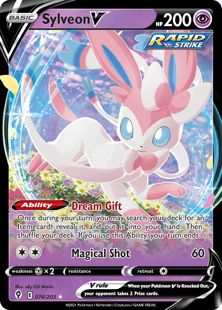 Evolving Skies Sylveon V #74/203