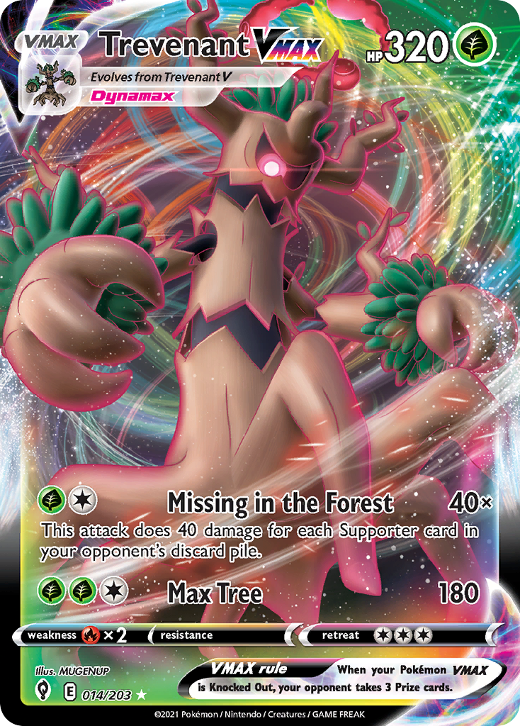 Evolving Skies Trevenant VMAX #14/203