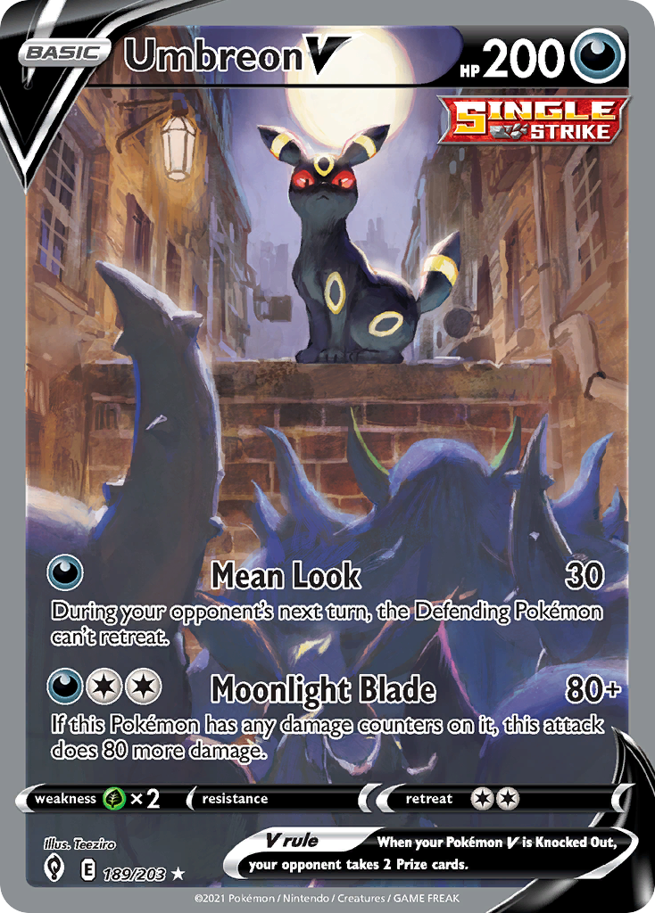 Umbreon V Full Art uit Evolving Skies