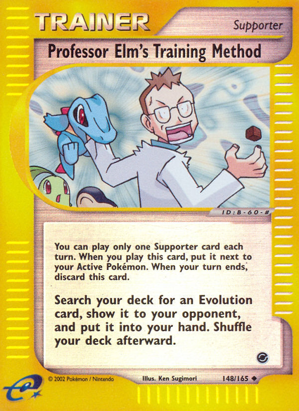 Expedition Professor Elm's Training Method #148/165 reverse holo