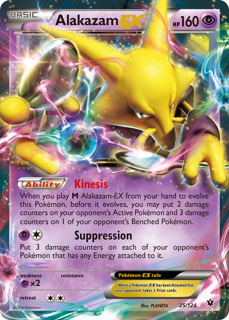 Fates Collide Alakazam EX #25/124